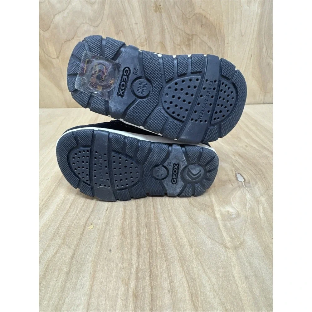 GEOX Respira Baby Toddler Sneakers Sz 4.5 Blue Red